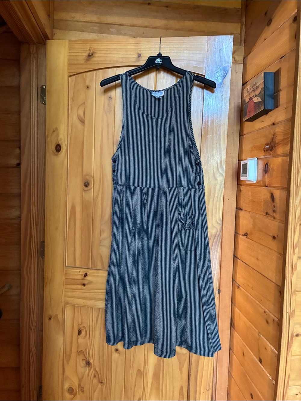 Vintage 80’s cotton drop waist dress